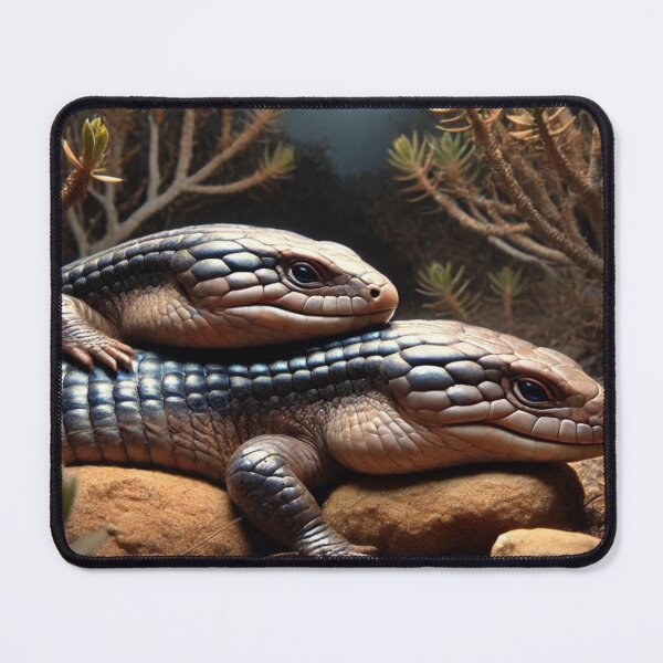 Item preview, Two Skinks Under Moonlight | Unique Nocturnal Reptile designed and sold by NocturnalNook.