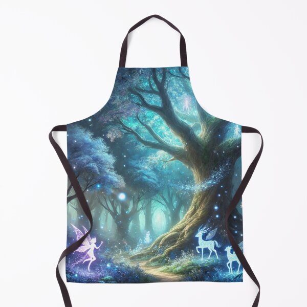 Item preview, Glowing Enchanted Forest with Fairies and Magical Creatures designed and sold by TeslaSt0re.
