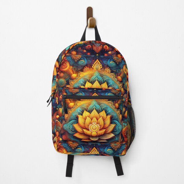 Item preview, Trippy psychedelic Indian inspired colourful floral design #26 designed and sold by GeoffBeattie.