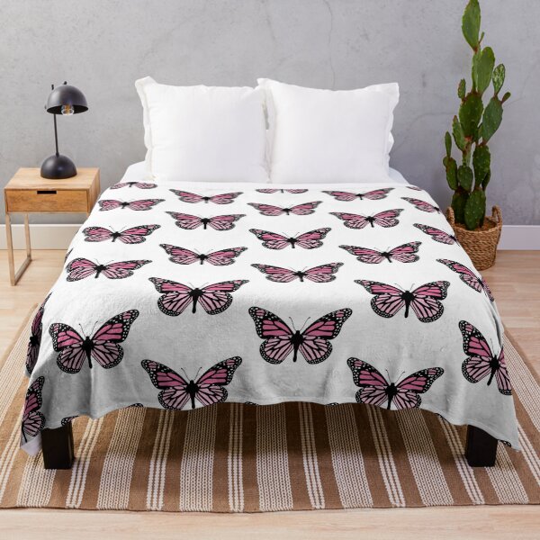 Item preview, Delicate Butterfly Illustration - Pink and Black designed and sold by MrsCreative1.