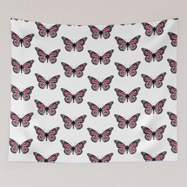 Item preview, Delicate Butterfly Illustration - Pink and Black designed and sold by MrsCreative1.