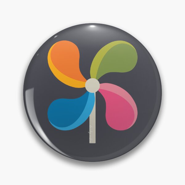 Item preview, Colorful Pinwheels on Dark Gray (DP308-2) designed and sold by DuckyRubin.