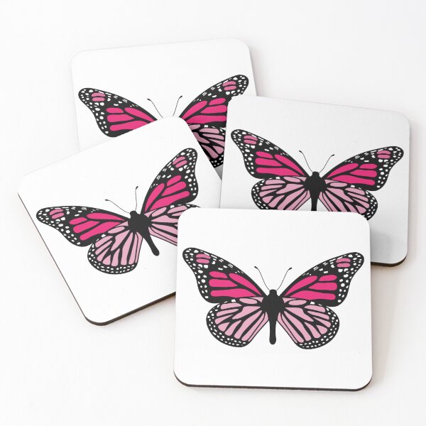 Item preview, Delicate Butterfly Illustration - Dark Pink and Black designed and sold by MrsCreative1.