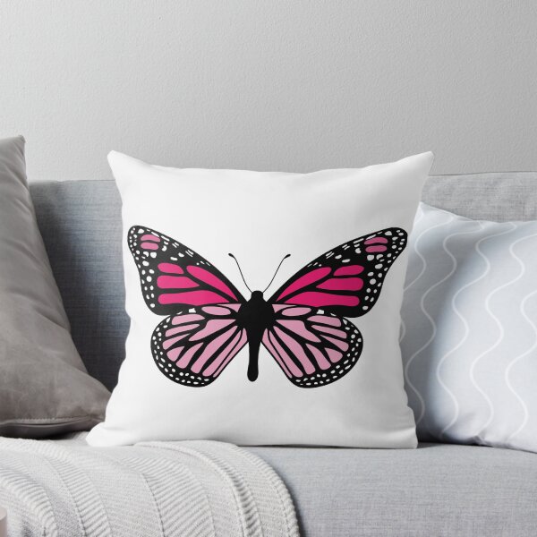 Item preview, Delicate Butterfly Illustration - Dark Pink and Black designed and sold by MrsCreative1.