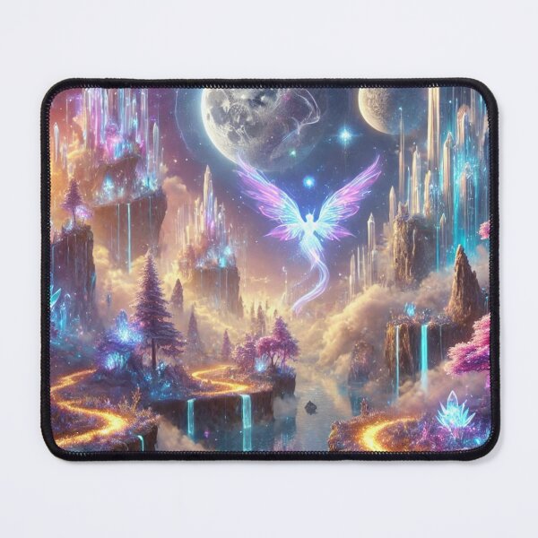 Item preview, Enchanting Fantasy World of Glowing Crystals and Surreal Landscapes designed and sold by TeslaSt0re.