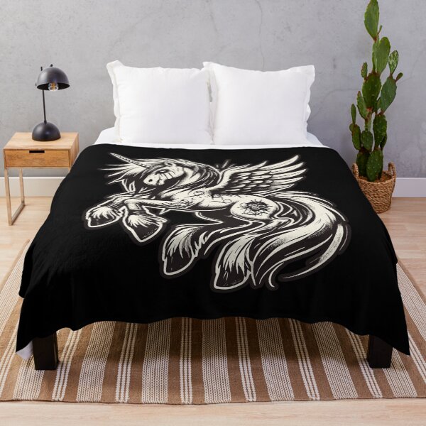 Item preview, Creepy Gothic Unicorn Aesthetic Goth Design designed and sold by LuminOrb.
