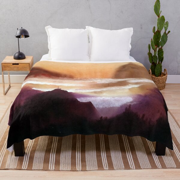 Item preview, Cloudy Sunset Himalaya - Watercolor on Paper painting designed and sold by SamirArt.