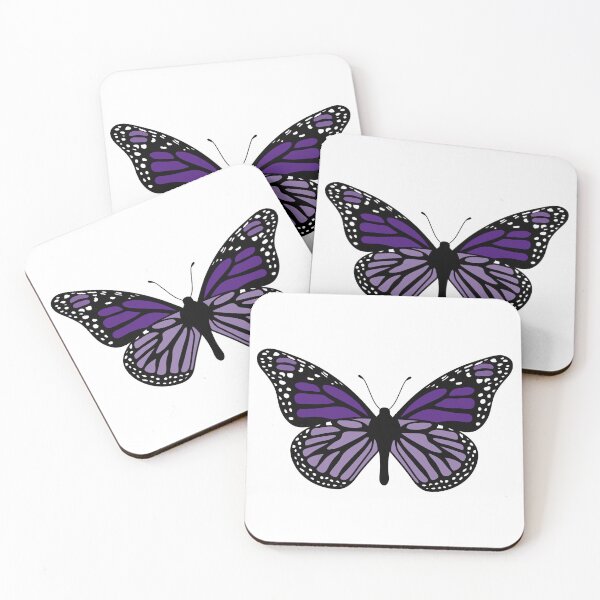 Item preview, Delicate Butterfly Illustration - Dark Purple and Black designed and sold by MrsCreative1.
