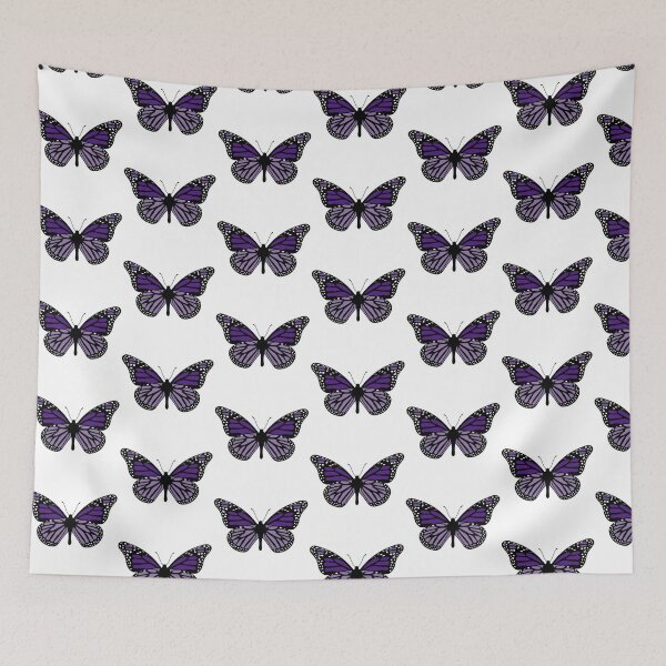 Item preview, Delicate Butterfly Illustration - Dark Purple and Black designed and sold by MrsCreative1.