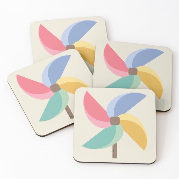 Item preview, Pastel Pinwheels on Cream (DP309-1) designed and sold by DuckyRubin.