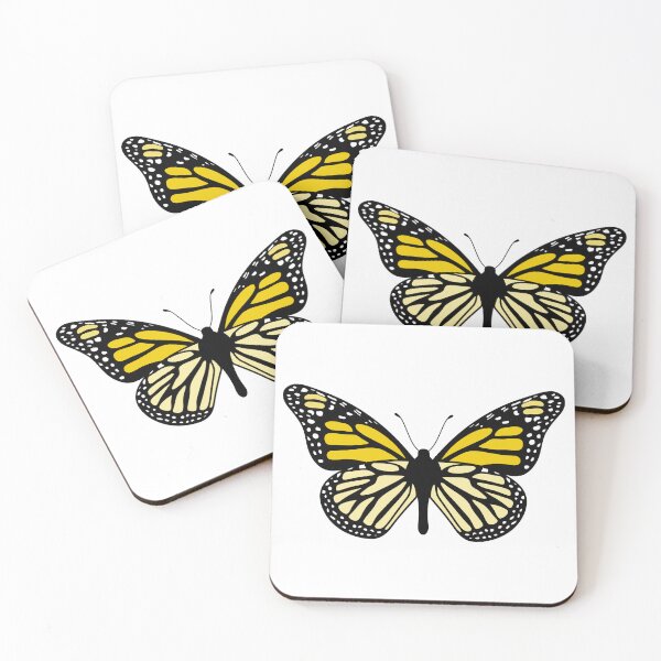 Item preview, Delicate Butterfly Illustration - Yellow and Black designed and sold by MrsCreative1.