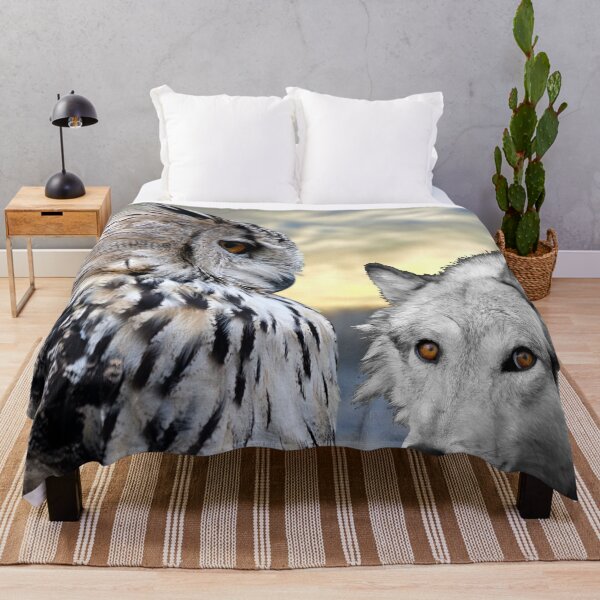 Item preview, wolves and owls designed and sold by johnnyssandart.