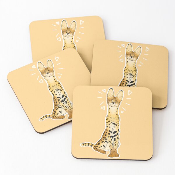 Item preview, Happy Serval Eyes Closed designed and sold by VulpiSketch.