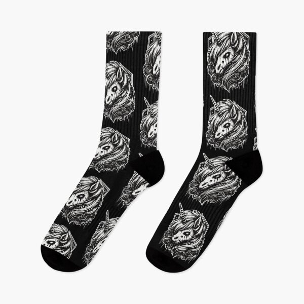 Item preview, Creepy Gothic Unicorn Aesthetic Goth Design designed and sold by LuminOrb.