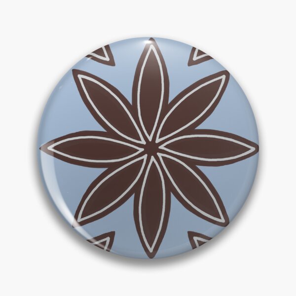 Item preview, Star Anise Pattern on Pale Blue, Herbs and Spices designed and sold by scome.