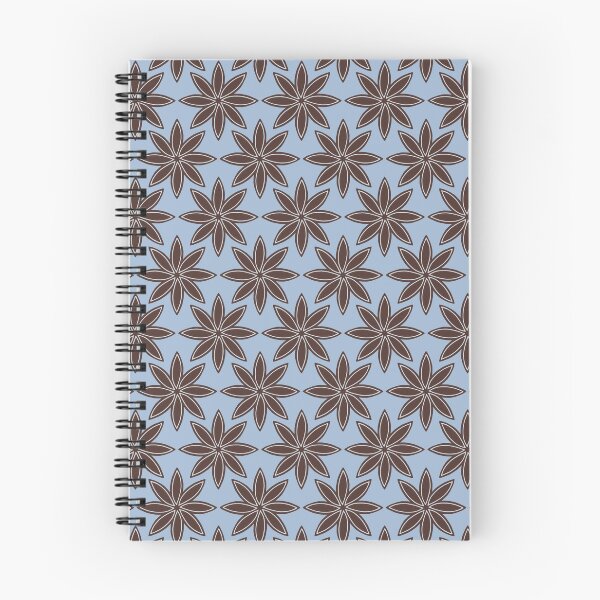 Item preview, Star Anise Pattern on Pale Blue, Herbs and Spices designed and sold by scome.