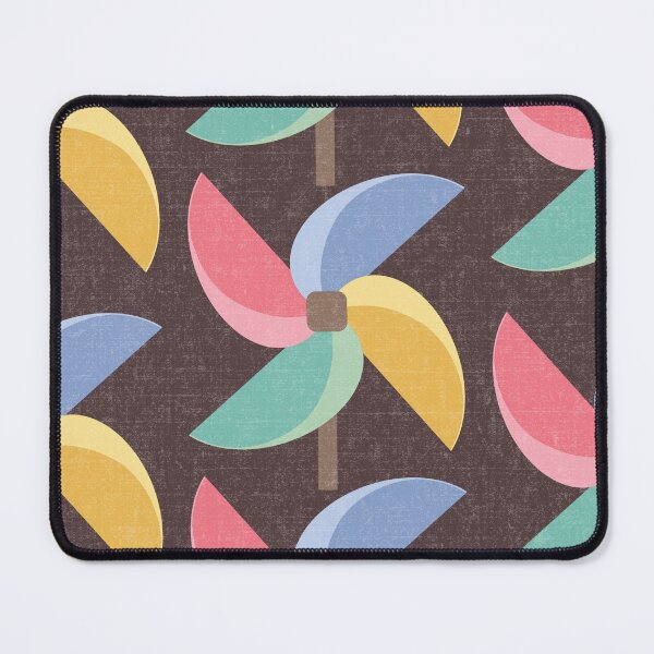 Item preview, Pastel Pinwheels on Dark Brown (DP309-2) designed and sold by DuckyRubin.