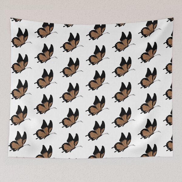 Item preview, Flying Butterfly Illustration - Brown and Black designed and sold by MrsCreative1.