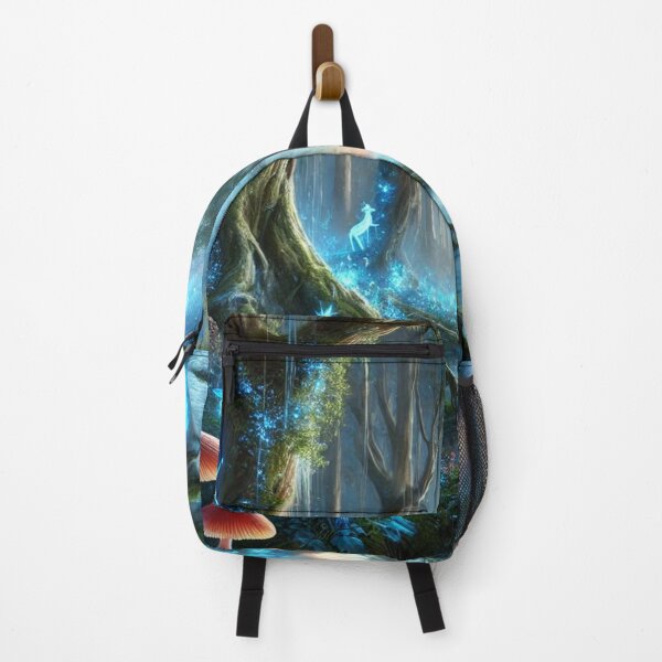 Item preview, Enchanted Forest Glowing with Bioluminescence and Mystical Creatures designed and sold by TeslaSt0re.