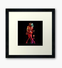 Erotic art hot sex hot red Framed Print