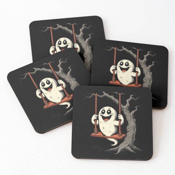 Item preview, Cute Swing Ghost Funny Halloween designed and sold by LuminOrb.