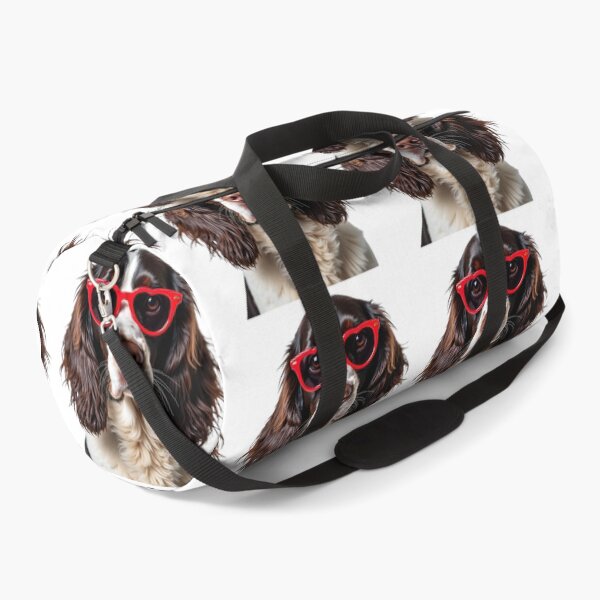 Item preview, Funny cool English Springer Spaniel dog wearing a heart shape sunglasses designed and sold by LazyOwlStore.