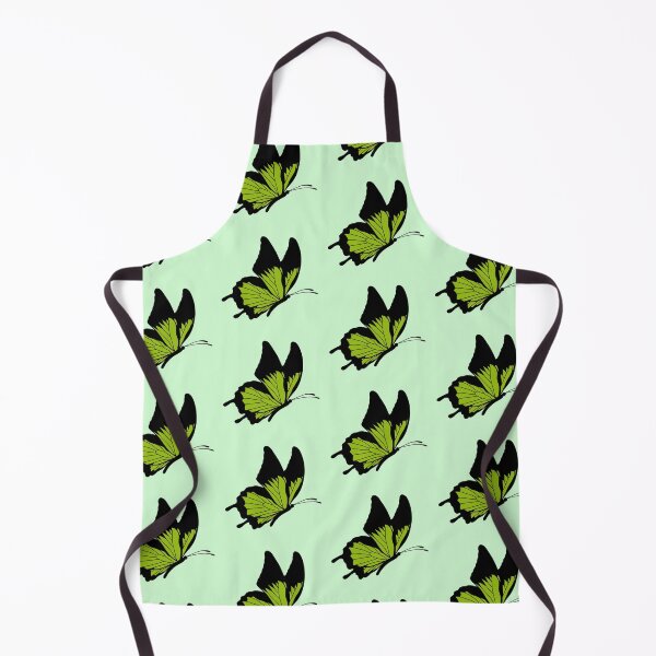 Item preview, Flying Butterfly Illustration - Light Green and Black designed and sold by MrsCreative1.