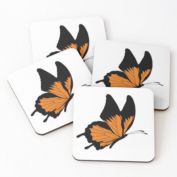 Item preview, Flying Butterfly Illustration - Orange and Black designed and sold by MrsCreative1.