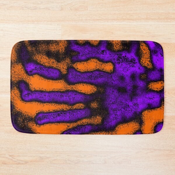 Item preview, Abstract Purple Handprint on Orange Background designed and sold by SXW Designs.