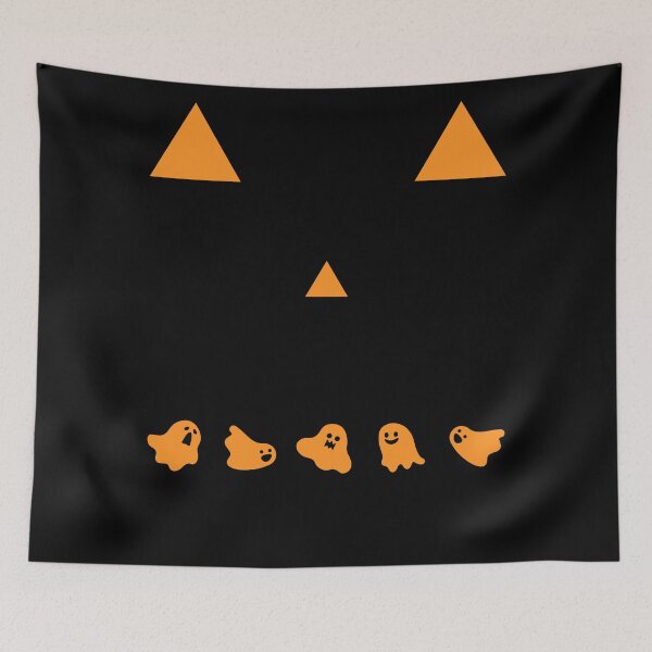 Item preview, Jack-O-Lantern Face with Halloween Ghost Silhouette  designed and sold by DesignDazzles.