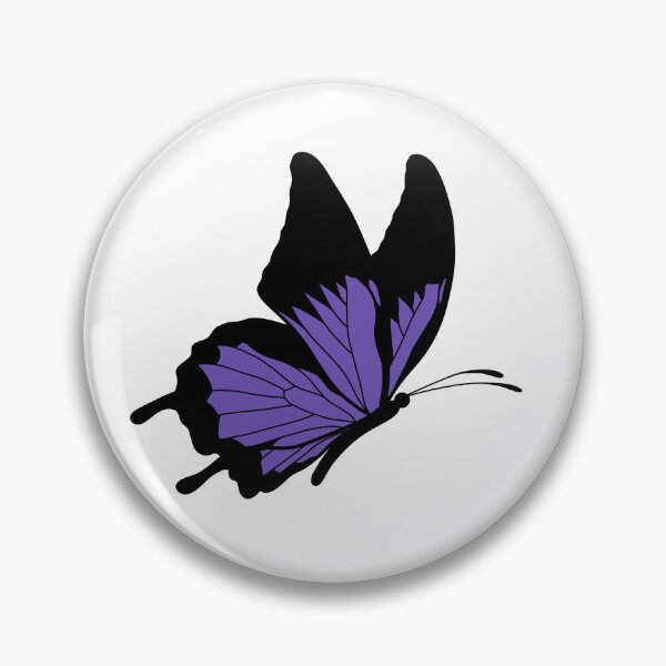 Item preview, Flying Butterfly Illustration - Light Purple and Black designed and sold by MrsCreative1.