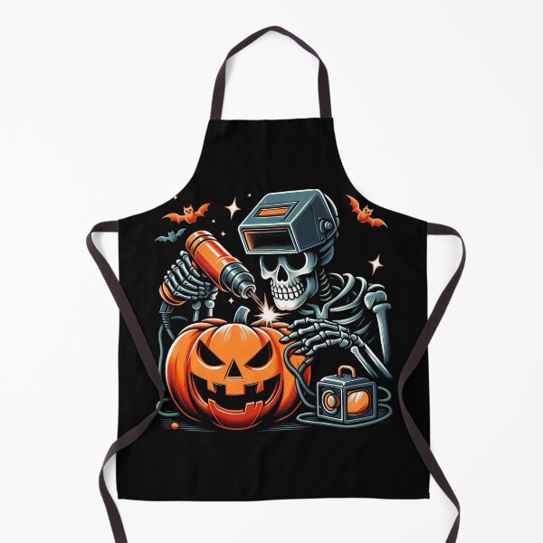 Item preview, Welder Skull - Funny Halloween Costume Welder Skeleton Welding a Spooky Pumpkin designed and sold by JUSTBEELEGANT.