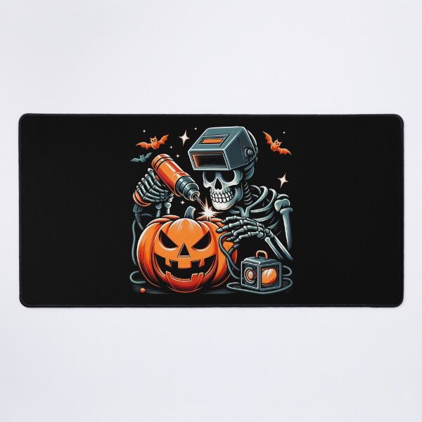 Item preview, Welder Skull - Funny Halloween Costume Welder Skeleton Welding a Spooky Pumpkin designed and sold by JUSTBEELEGANT.