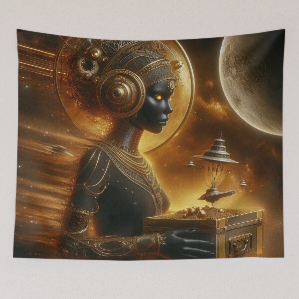 Item preview, Golden cosmic fantasy designed and sold by FRStudio2024.