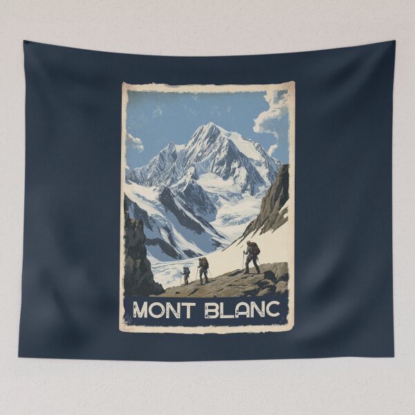 Item preview, A Vintage Travel Illustration of Mont Blanc designed and sold by GoodOldVintage.