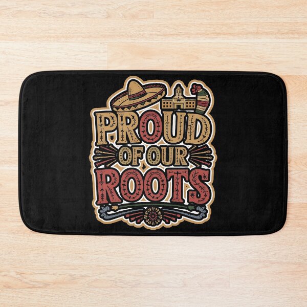 Item preview, PROUD OF OUR ROOTS Hispanic Heritage latin colourful good vibes fiesta celebration design designed and sold by Jt41.
