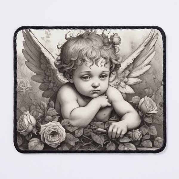 Item preview, Romantic cherub in gothic style designed and sold by nbg2012.