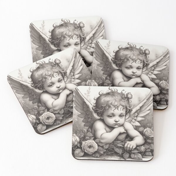 Item preview, Romantic cherub in gothic style designed and sold by nbg2012.