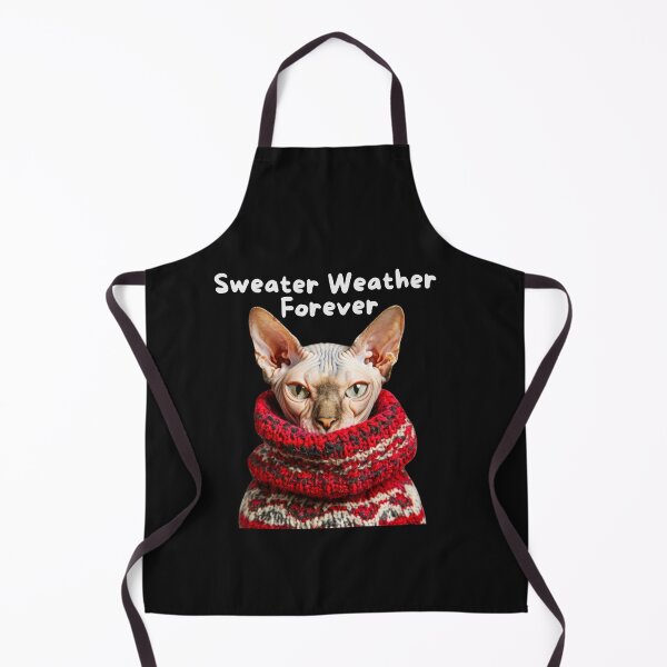 Item preview, Sweater Weather Forever... for Cat and Sphynx Cat Lovers! designed and sold by Evie Gerontis.