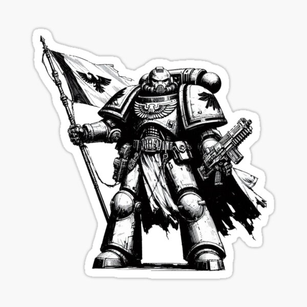 Artikel-Vorschau von Space Marine Warhammer 40k, designt und verkauft von DuckSnacking.