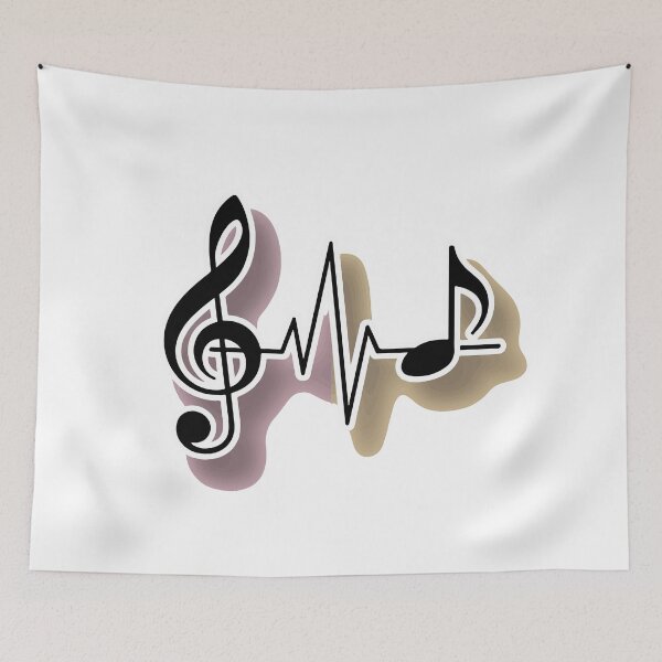 Item preview, Music Pulse Heartbeat Sound Wave Design designed and sold by NiftyWrx.