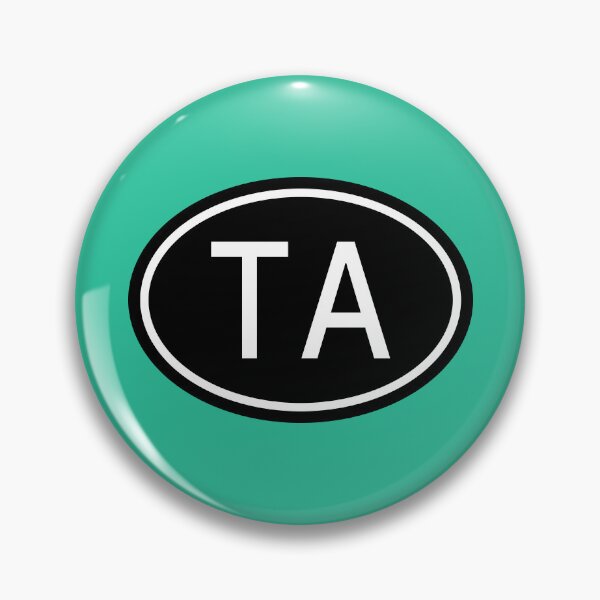 Item preview, TA Initials Monogram Oval White Letters designed and sold by Jeallan Designs.