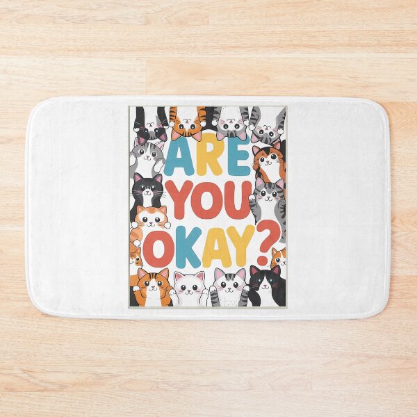 Item preview, Cute cats ask are you okay? designed and sold by RAZ1995.