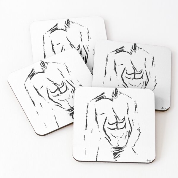 Item preview, Muscle Man Drawing, Digital Painting Walls Of Fame Aust designed and sold by WallsOfFameAust.