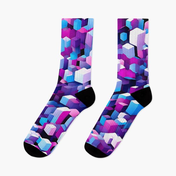 Item preview, A pattern of interconnected cubes with soft gradient transitions designed and sold by Tchoice.