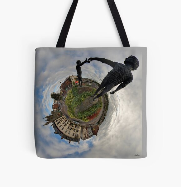 Hands Across the Divide, Derry All Over Print Tote Bag