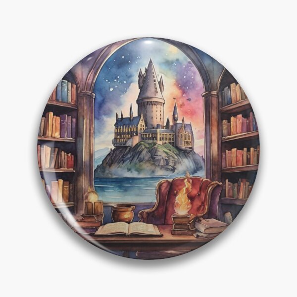 Item preview, Magical Library Sticker designed and sold by pelzolga.