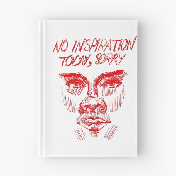 Item preview, No Inspiration Today stylized artistic face designed and sold by Lizzart-crea.