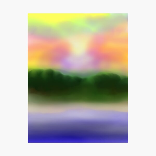 Aperçu de l'œuvre L'île du coucher de soleil. créée et vendue par Gmodartz.
