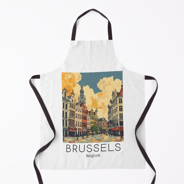 Item preview, A Vintage Travel Illustration of Brussels - Belgium  designed and sold by GoodOldVintage.